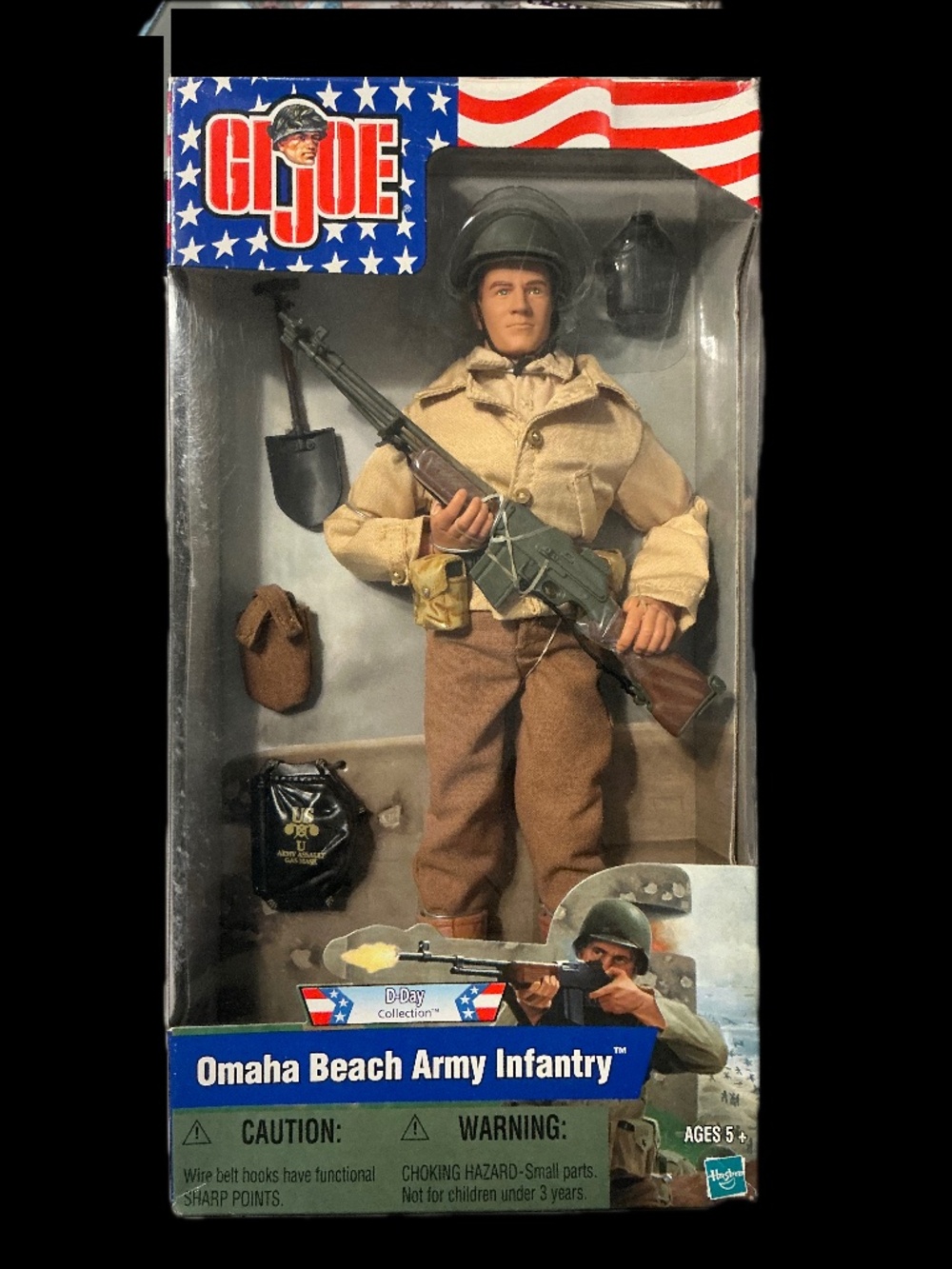 GI Joe Omaha Beach Infantry 12” D-Day 2001 Figure NIB